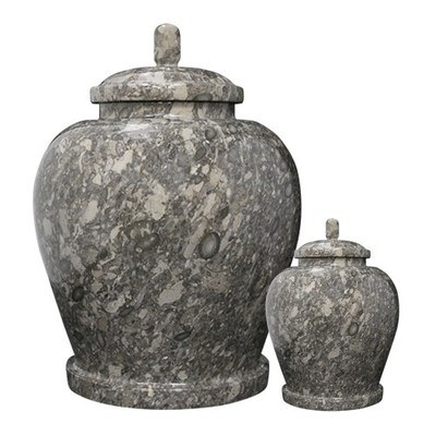 Classic Taupe Marble Cremation Urns